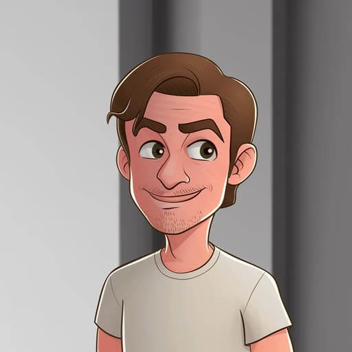 cartoon pic of author